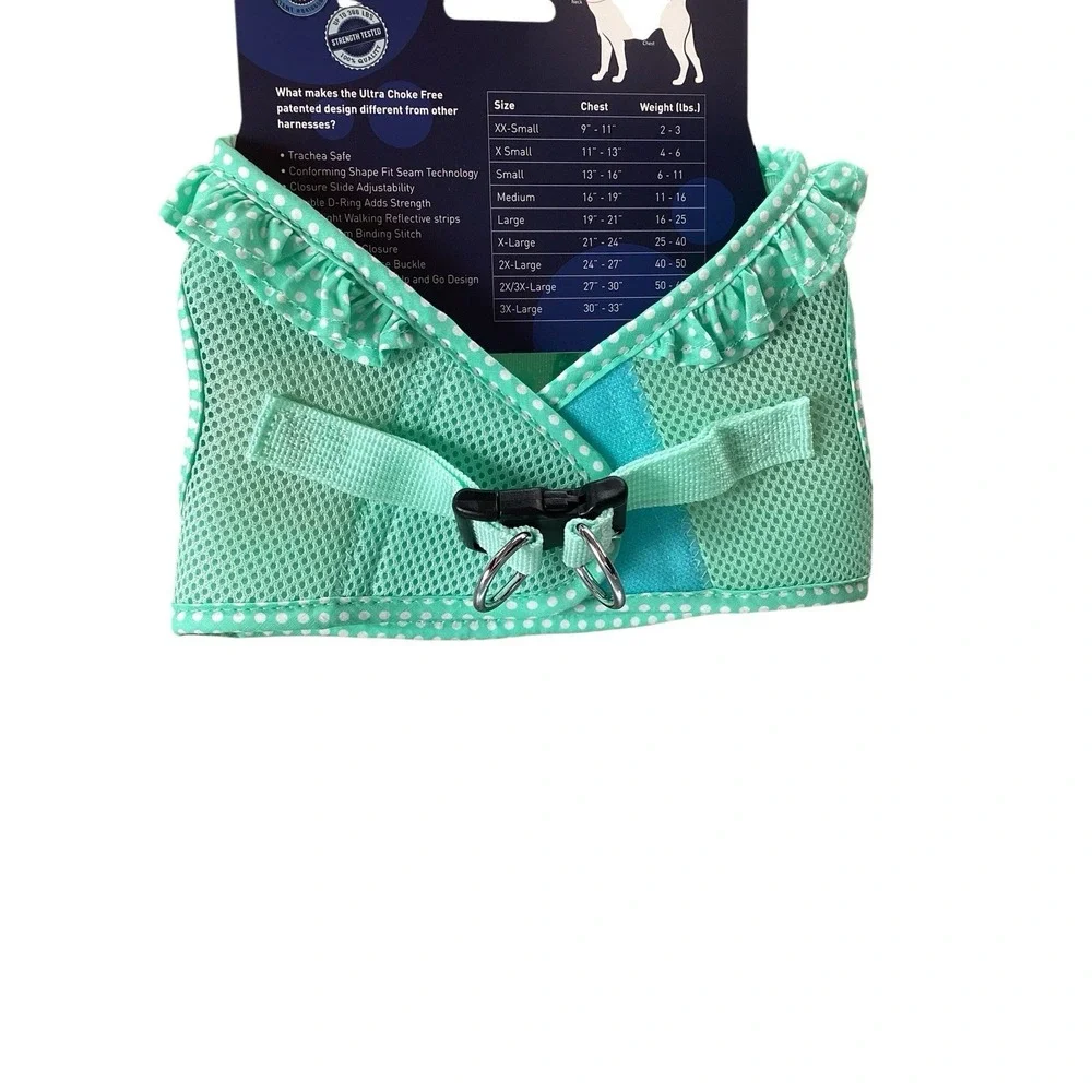 American River | Aqua | Choke-Free | Dog Harness - Large | 19